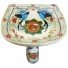 Mexican Talavera Pedestal Sink Hummingbirds 2